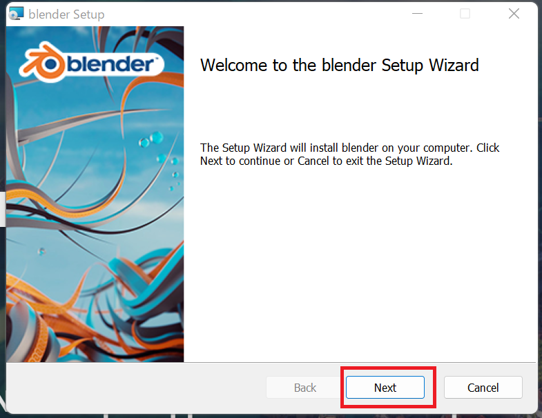 Blenderのダウンロード画面