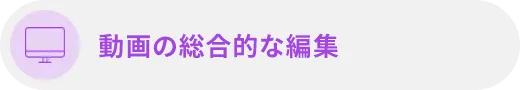 動画の総合的な編集