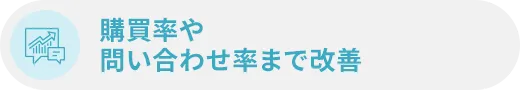 購買率や問い合わせ率まで改善